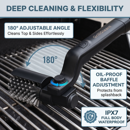 GrillGleam™ 2-in-1 Electric BBQ Brush