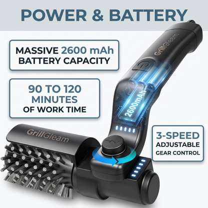 GrillGleam™ 2-in-1 Electric BBQ Brush